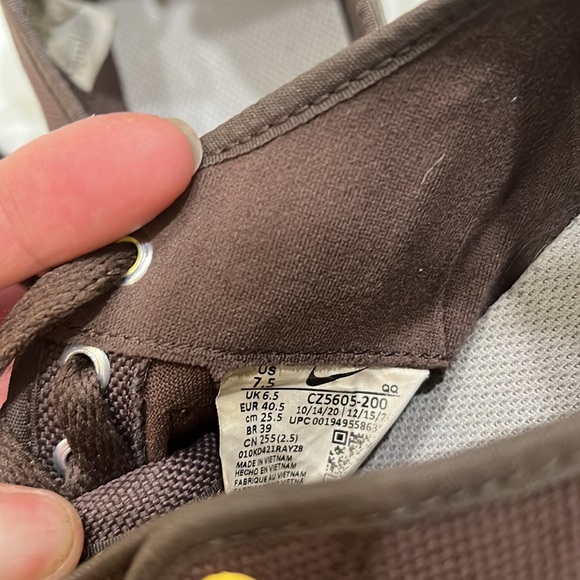 NIKE SB BLAZER COURT “Daan Van Der Linden” BROWN/OLIVE MENS  SZ 7.5 - Picture 7 of 8